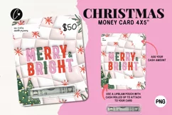 3D Inflated Christmas Money Card PNG | Christmas Printable Product Image 1