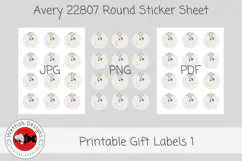 Christmas Printable Gift Labels 1 Product Image 1