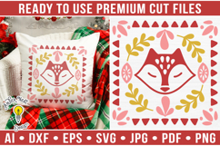 Scandinavian Christmas Fox | Christmas SVG Product Image 1
