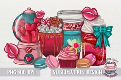 Valentine's Coffee PNG Sublimation Lovers design PNG Latte Product Image 1