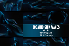 Oceanic Silk Waves - 11 Premium Abstract Backgrounds Product Image 1