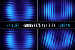 Glass Fractal Effect Neon Background Set Product Image 1