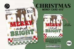 3D Inflated Christmas Money Card PNG | Christmas Printable Product Image 1