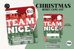 3D Inflated Christmas Money Card PNG | Christmas Printable Product Image 1
