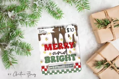 3D Inflated Christmas Money Card PNG | Christmas Printable Product Image 3
