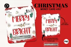 3D Inflated Christmas Money Card PNG | Christmas Printable Product Image 1