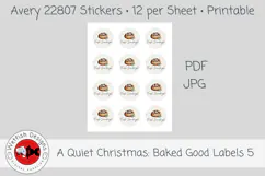 Christmas Baked Goods Printable Labels 5 Product Image 3