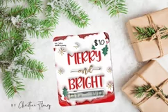 3D Inflated Christmas Money Card PNG | Christmas Printable Product Image 3