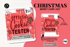 3D Inflated Christmas Money Card PNG | Christmas Printable Product Image 1