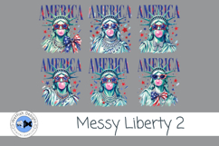 Messy Liberty PNG Clipart 2 Product Image 1