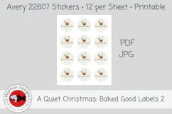 Christmas Baked Goods Printable Labels 2 Product Image 3