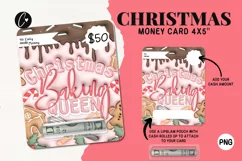 3D Inflated Christmas Money Card PNG | Christmas Printable Product Image 1