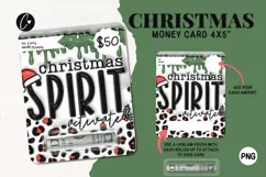 3D Inflated Christmas Money Card PNG | Christmas Printable Product Image 1