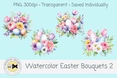 Spring Watercolor Easter Bouquets 2 Product Image 1