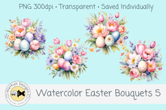 Spring Watercolor Easter Bouquets 5 Product Image 1