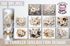 3d Tumbler Wrap Flower Sublimation bundle 20 oz Wedding Product Image 1