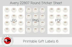 Christmas Printable Gift Labels 6 Product Image 1