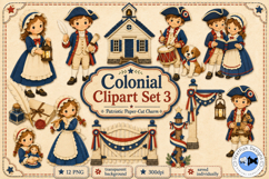 Colonial America PNG Clipart Set 3 Product Image 1
