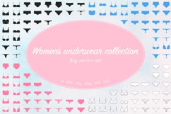 Large set of women's underwear icons Product Image 1