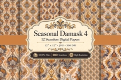 Seasonal Damask Papers &amp; Patterns 4 Product Image 1