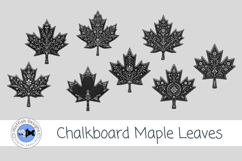 Canada Day Chalkboard Maple Leaves Product Image 1
