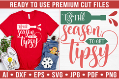 Tis the season to get tipsy | Christmas SVG Product Image 1