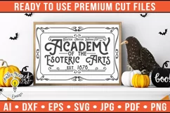 Academy of the Esoteric Arts | Vintage Halloween Sign Product Image 1
