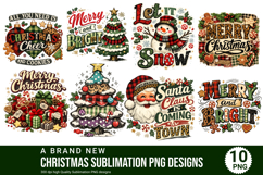 Christmas Sublimation PNG Designs ,Christmas sublimation PNG Product Image 1