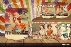 Retro Mug Wrap | 11 oz | Sublimation Product Image 1
