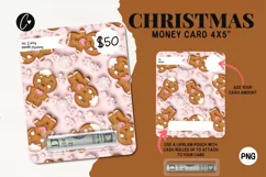 3D Inflated Christmas Money Card PNG | Christmas Printable Product Image 1