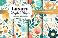 Floral Digital Paper Seamless Patterns Product Image 2