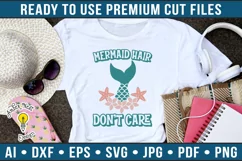 Mermaid hair don't care | Vintage Summer SVG Product Image 1