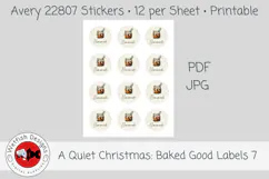 Christmas Baked Goods Printable Labels 7 Product Image 3