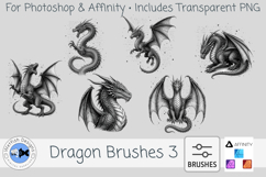 Photoshop Dragon Brushes 3 Product Image 1