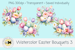 Spring Watercolor Easter Bouquets 3 Product Image 1