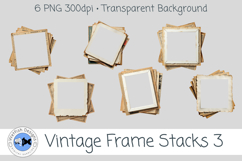PNG Vintage Frame Stacks 3 Product Image 1