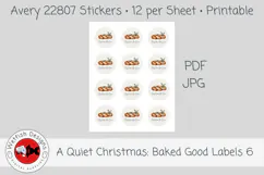Christmas Baked Goods Printable Labels 6 Product Image 3