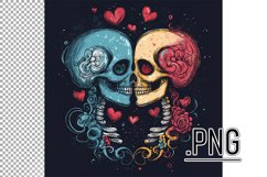 Colorful Skulls Symbolize Love and Connection Product Image 1