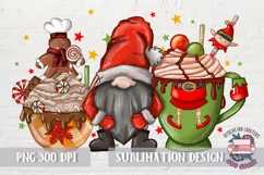 Christmas Coffee Cocktails Sublimation Png Latte PNG Product Image 1