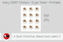 Christmas Baked Goods Printable Labels 3 Product Image 3