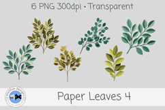 PNG Paper Leaves 4 Product Image 1