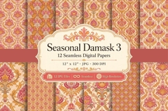 Seasonal Damask Papers &amp; Patterns 3 Product Image 1