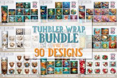 3D Tumbler Wrap BUNDLE vol 2 Paper cut 90 Designs 20 OZ Product Image 1