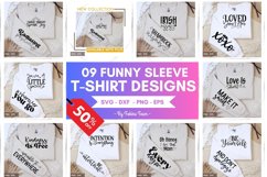 Funny Sleeve T-shirt Designs SVG Bundle, Sleeve T-shirt Product Image 1