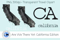 California Travel Word Art PNG Clipart Product Image 1