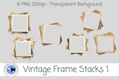 PNG Vintage Frame Stacks 1 Product Image 1