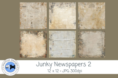 Junky Newspapers 2 for Junk Journaling &amp; Scrapbooking Product Image 1
