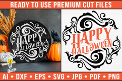 Happy Halloween | Halloween Round Sign Product Image 1