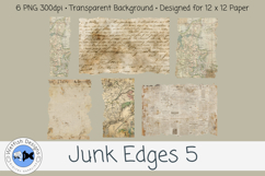 Junk Journal PNG Edges 5 Product Image 1