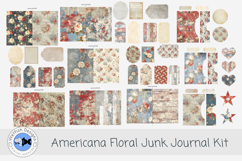 Americana Floral Junk Journal Folder Kit Product Image 1